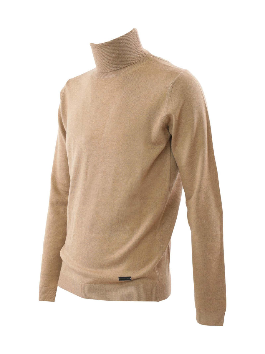 Maglioncino dolcevita cammello AD0085DT2024 15 Alessandro Dell'Acqua 