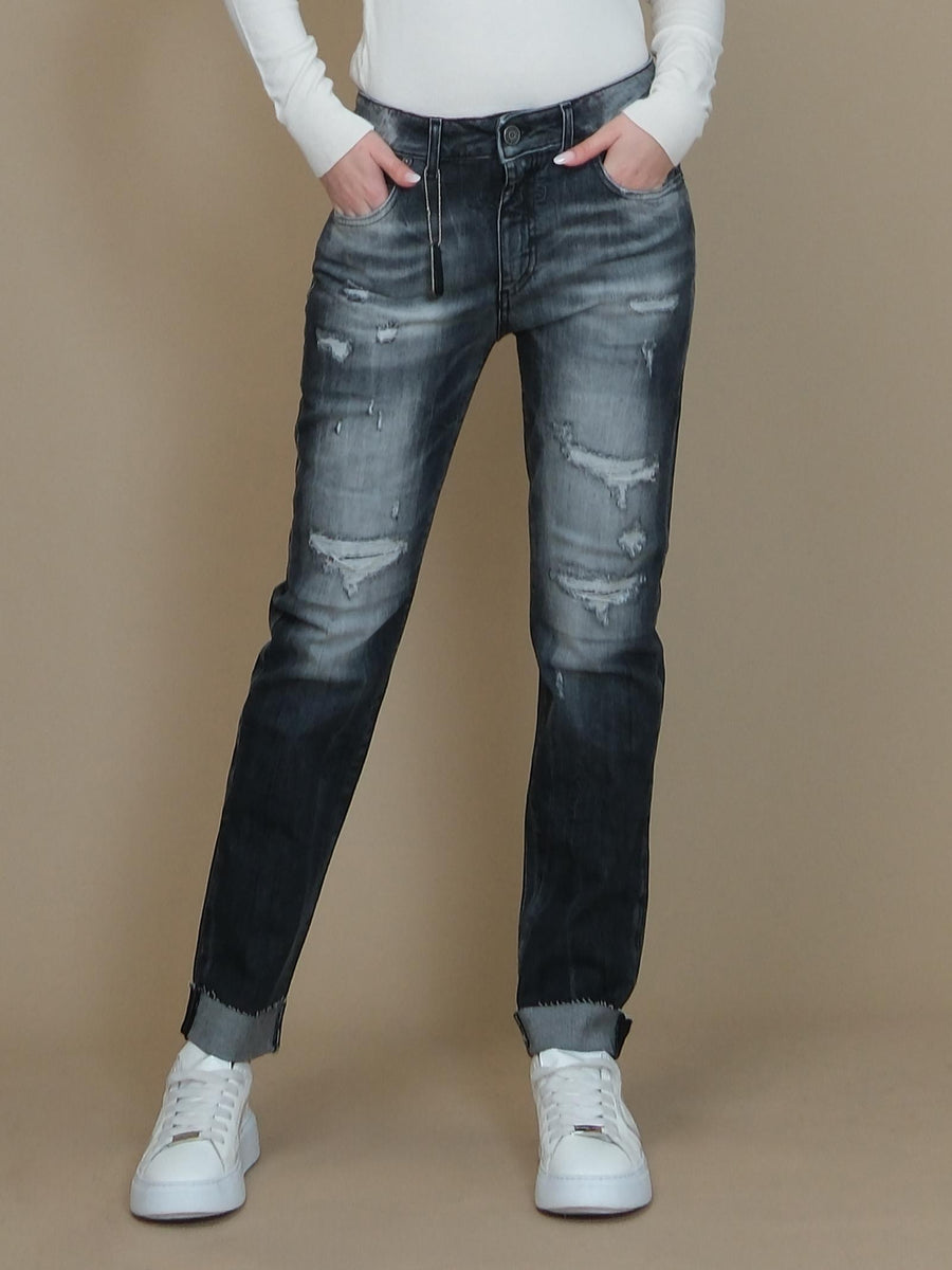 Jeans regular Patriòt nero in denim PCNM29 DNM Patriot 