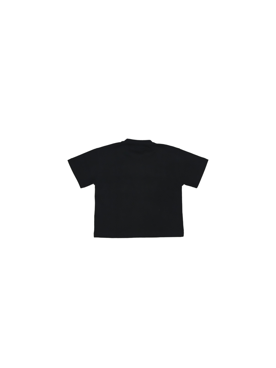 T-shirt cropped Elisabetta Franchi nera EFTS220 D399 Elisabetta Franchi 