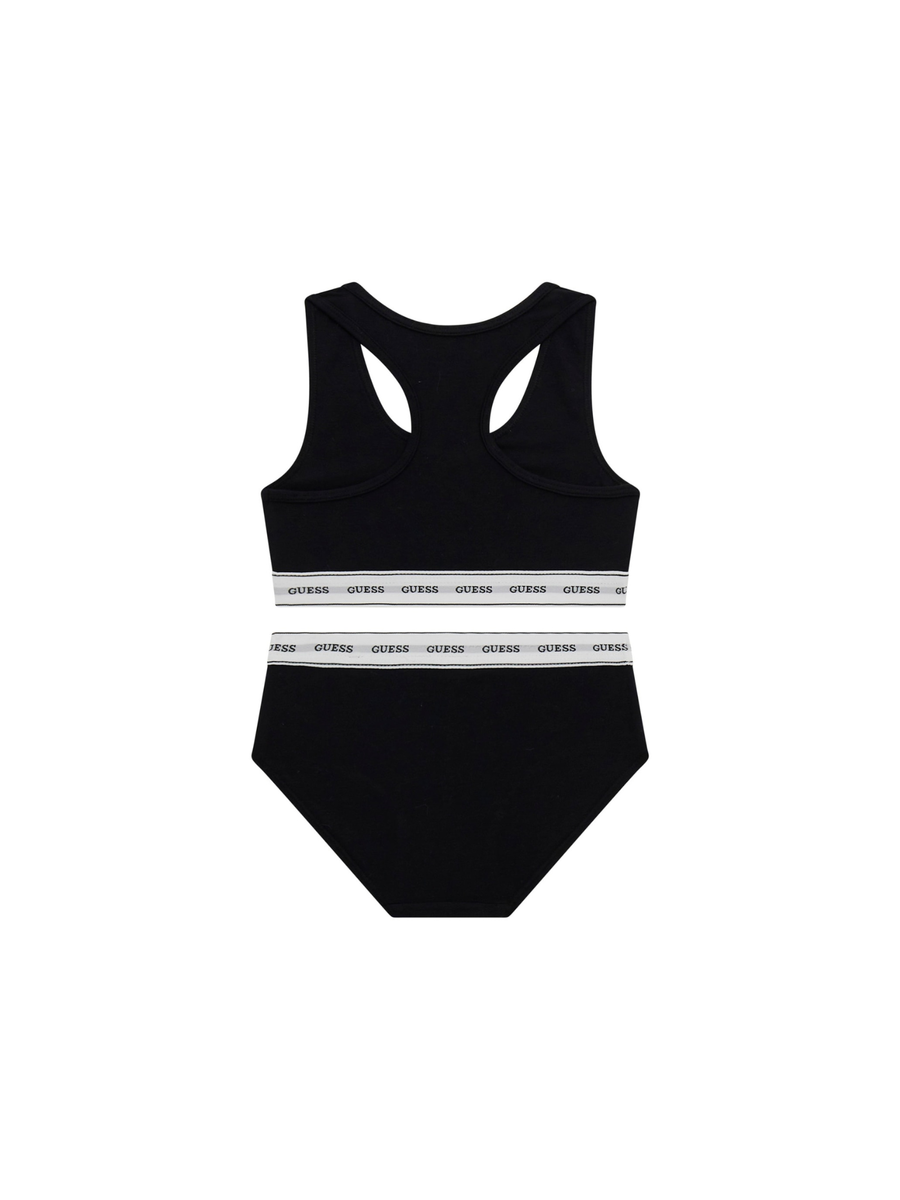 Set intimo Guess nero con bande elastiche e logo ripetuto J4BG00KBBU1 JBLK Guess 