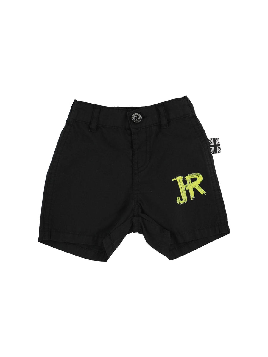 Bermuda neri con stampa posteriore verde lime RIP24123BE BLA John Richmond 