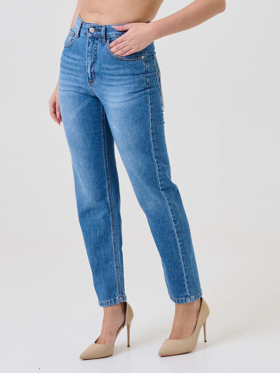 Jeans "louis" Haveone azzurro cinque tasche PGZP102 DNM Haveone 