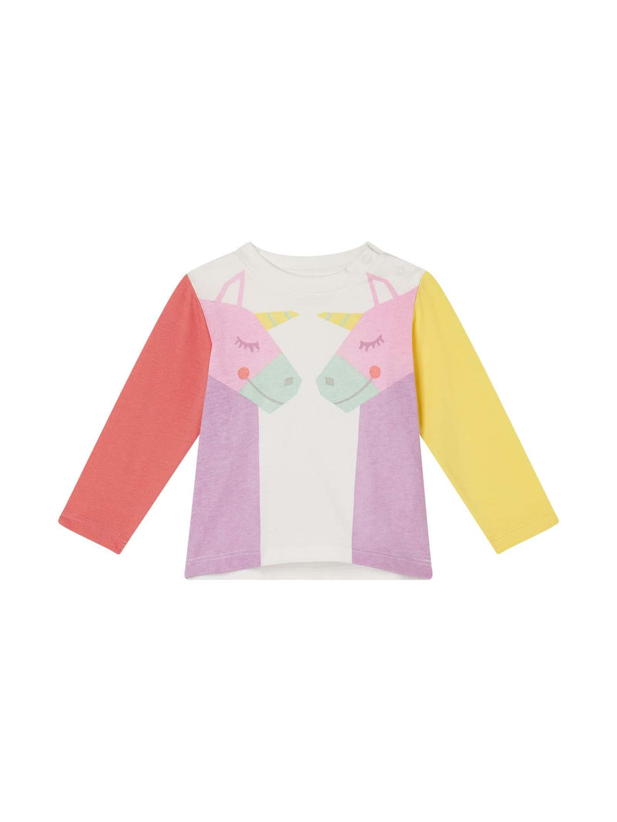 T-shirt con unicorni TT8120Z0434 101 Stella McCartney 
