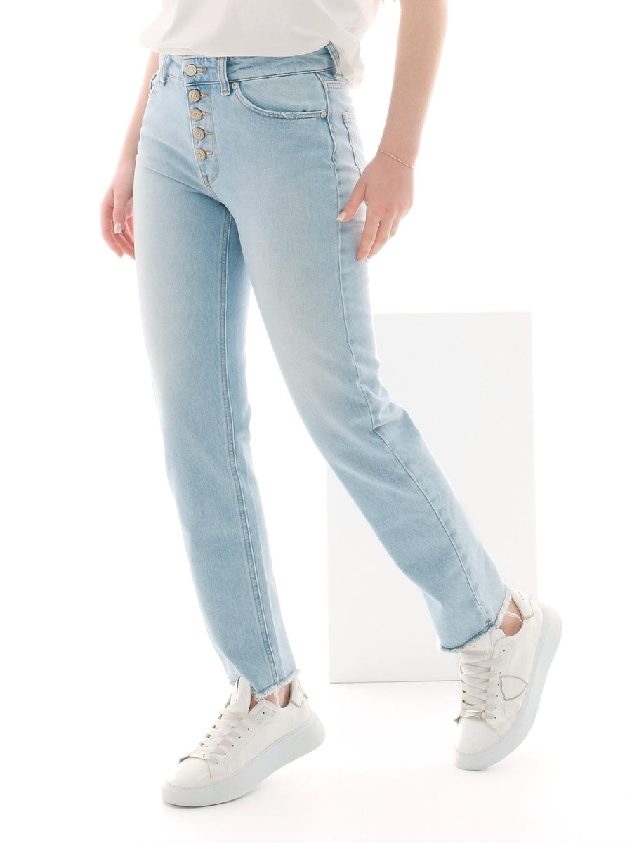 Jeans "icon piper" Vicolo azzurro con fondo sfrangiato DD5083 DNM Vicolo 