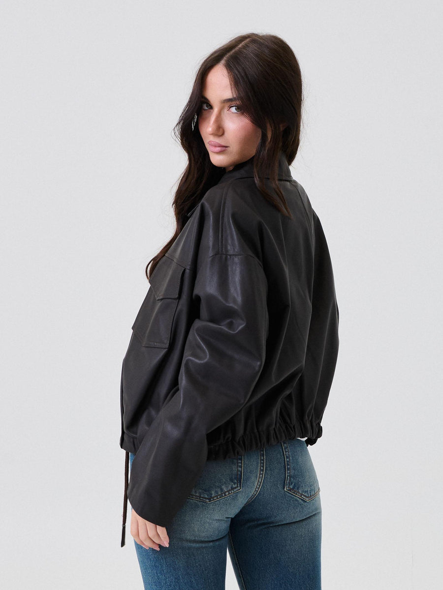 Bomber in pelle Vicolo moro TF0272 A99 Vicolo 