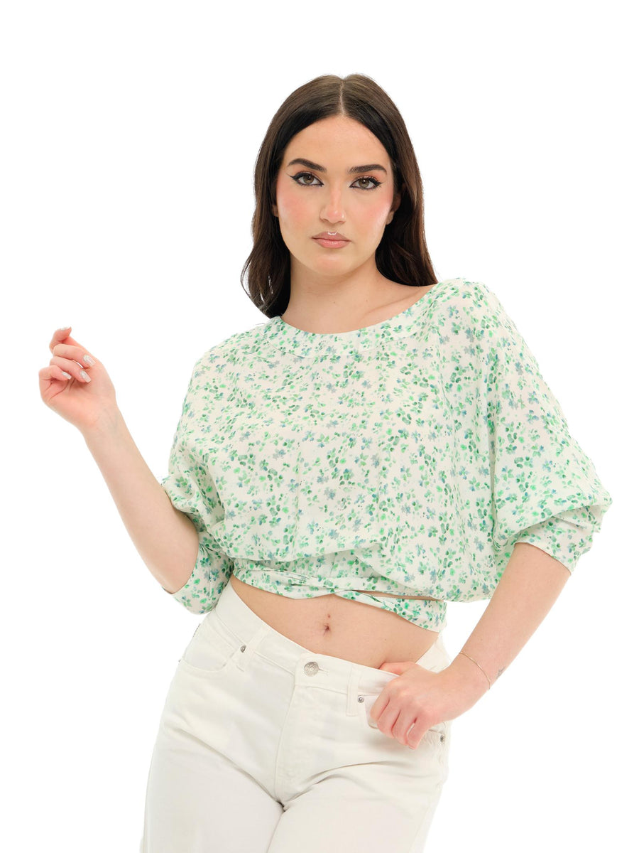 Camicia Mar De Margaritas verde acqua con apertura sulla schiena MMABW01187 BE41 Mar De Margaritas 