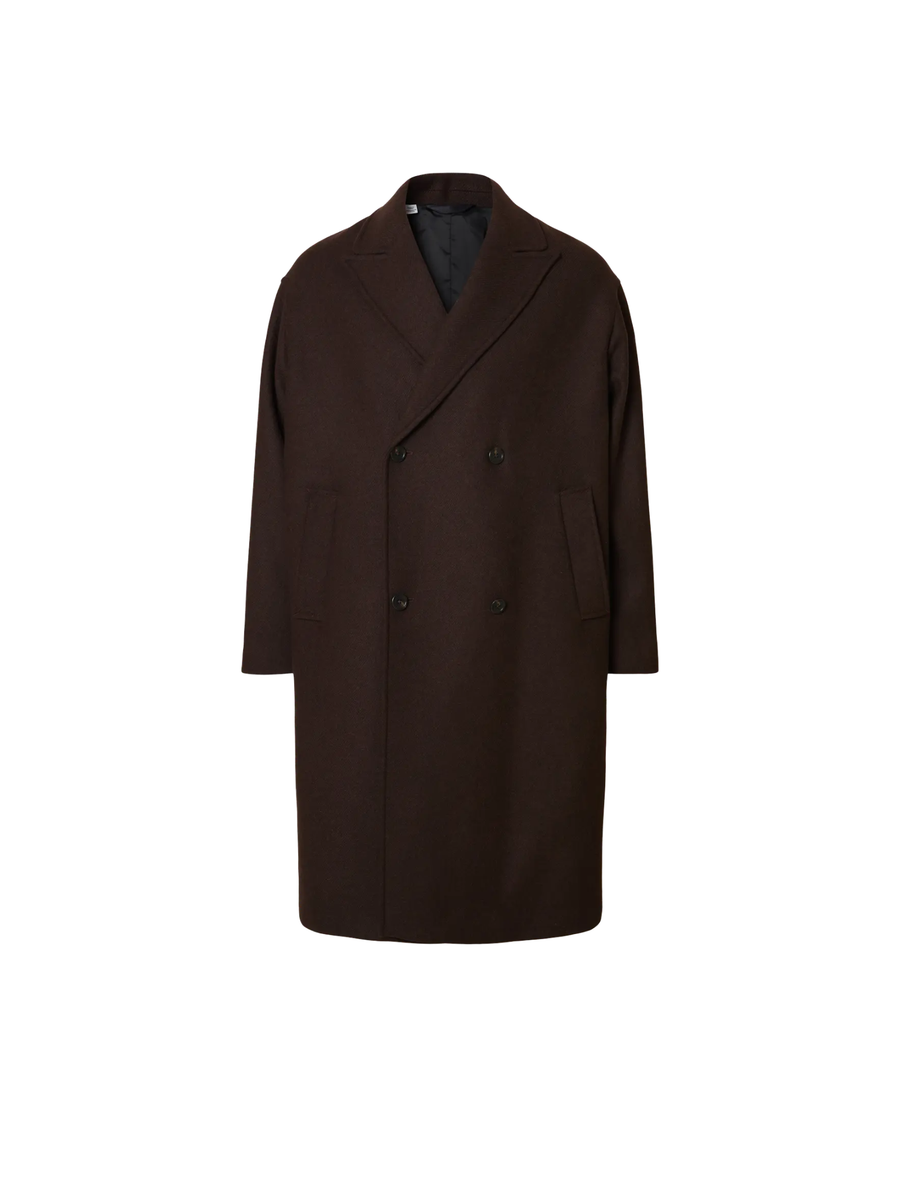 Cappotto doppiopetto Selected marrone 16098258 DEL Selected 