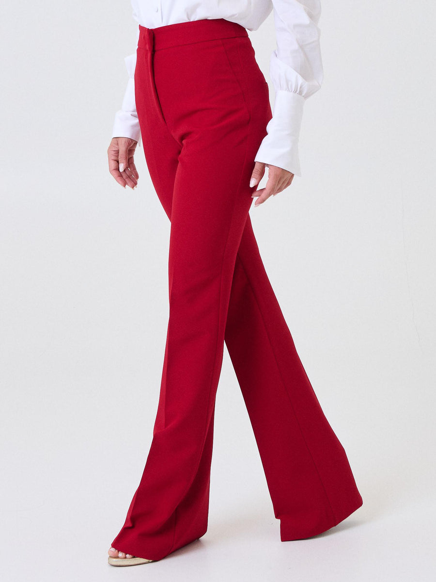 Pantalone "flare" Silence Limited rosso NP2003GOLD DARKRED Silence Limited 