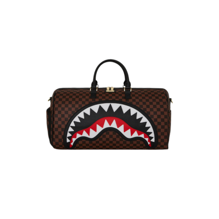 Borsone "Sawtooth Sharks in Paris Duffle" Sprayground marrone 910D7836 NSZ Sprayground 