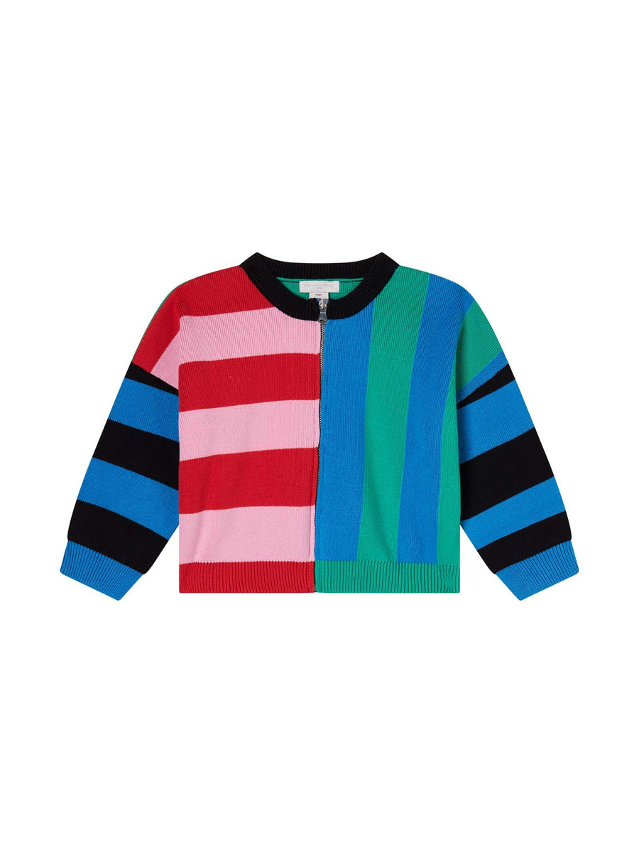 Cardigan a strisce con zip TT9B60Z1562 999 Stella McCartney 