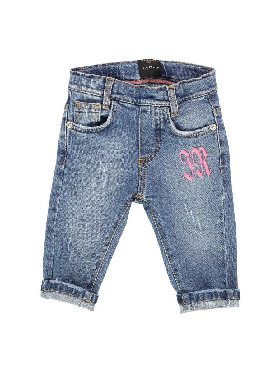 Jeans denim slim con stampa Rich RIP23097JE DENIM John Richmond 