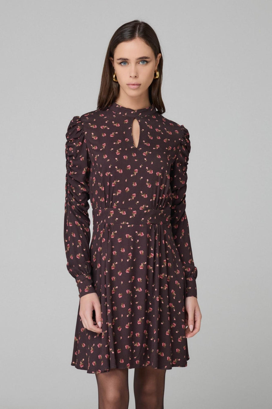 Abito corto "Mia" Mar De Margaritas marrone fantasia floreale MMABW01274 MA59 Mar De Margaritas 