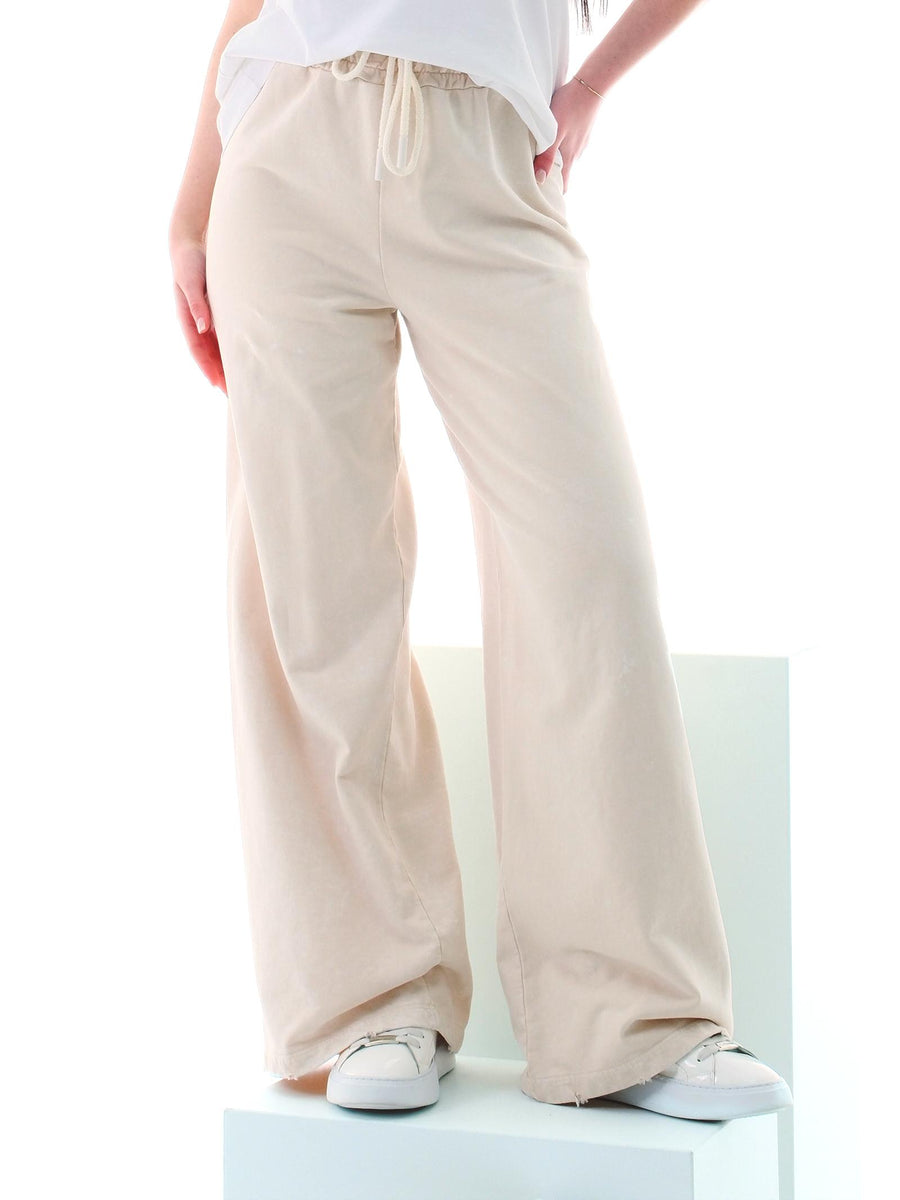 Pantalone Vicolo burro a cavallo basso TD0248 BURRO Vicolo 