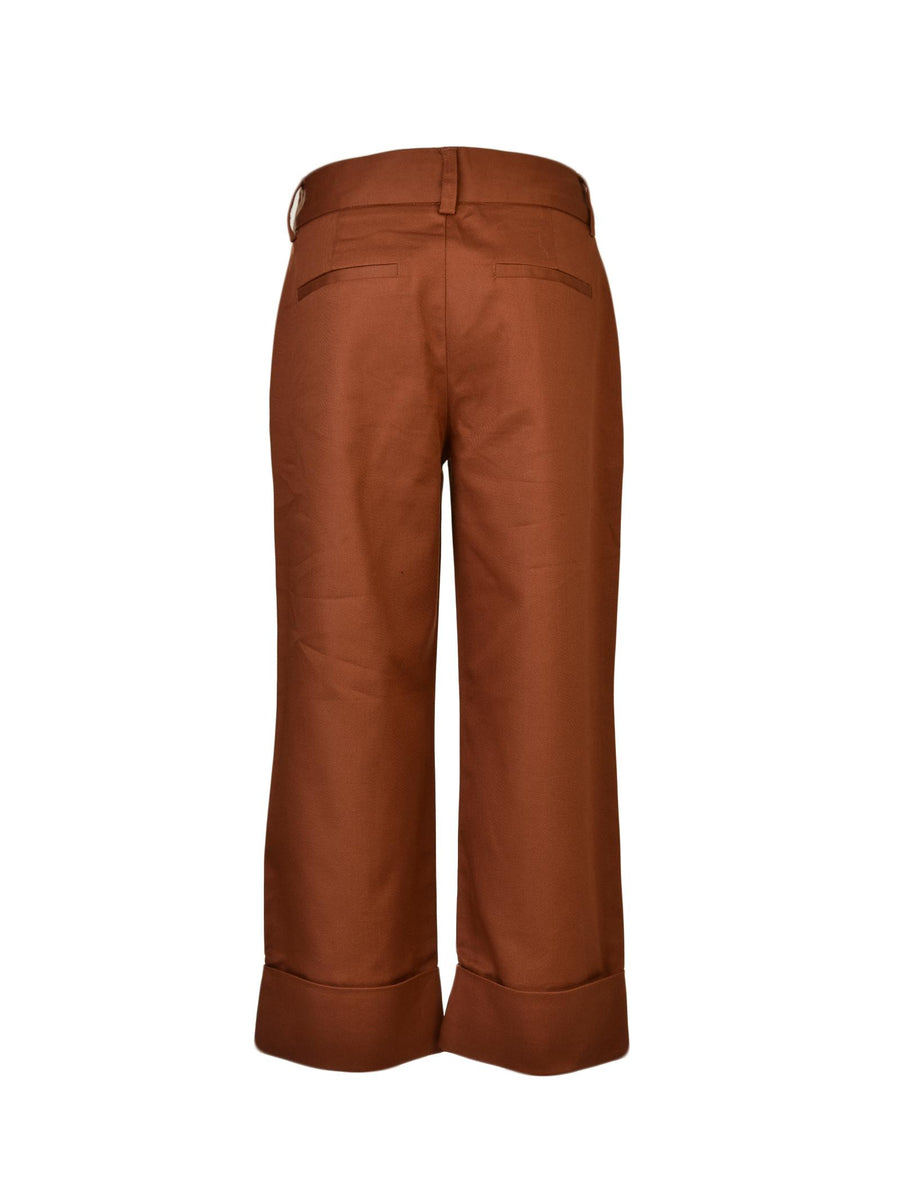 Pantalone chino high-rise cuoio 162953 0477 Scotch & Soda 
