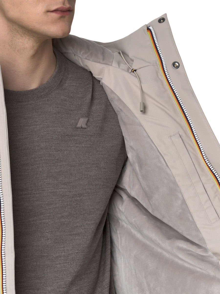 Giubbino "Jacko Twill Marmotta" K-Way beige K8133DW B2X K-WAY 