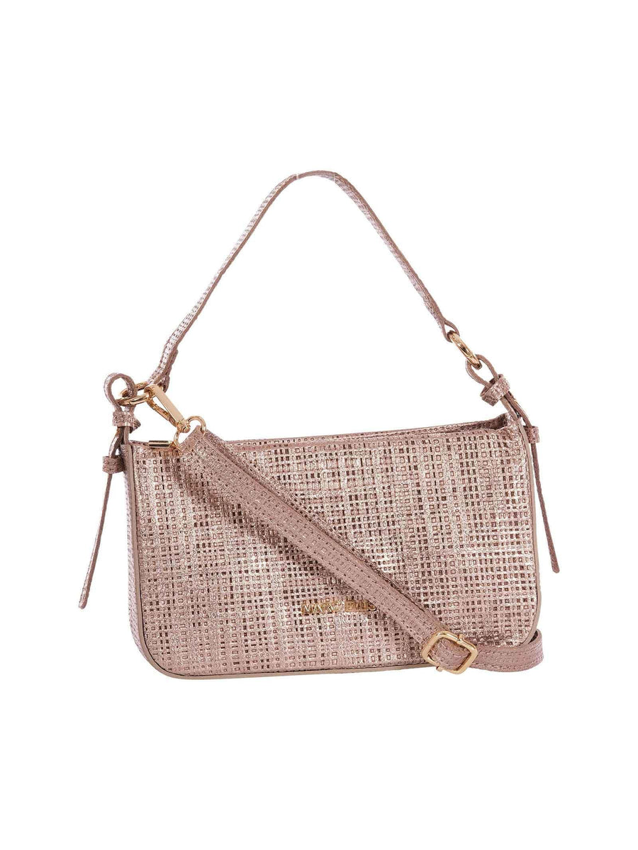 Borsa "alaska bl" Marc Ellis intrecciata bronzo e oro ALASKA BL DOVE/GOLD Marc Ellis 