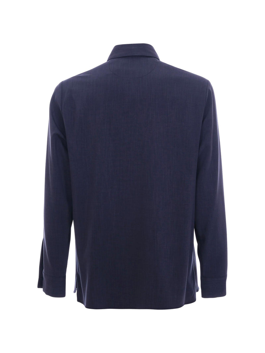 Camicia overshirt Imperial blu con maxi tasconi frontali C1I9JCH BLU Imperial 