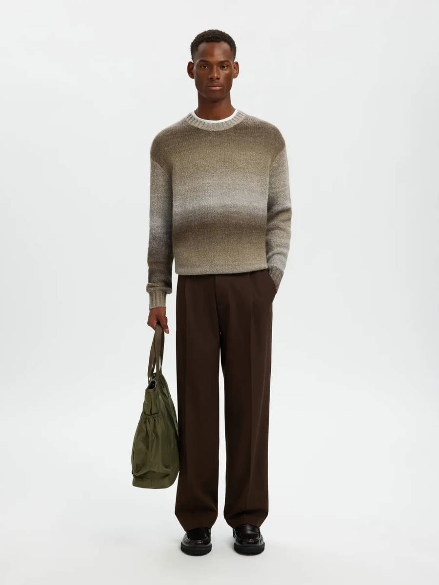 Maglione Selected multicolor degradè 16090718 CHINCHILLA Selected 