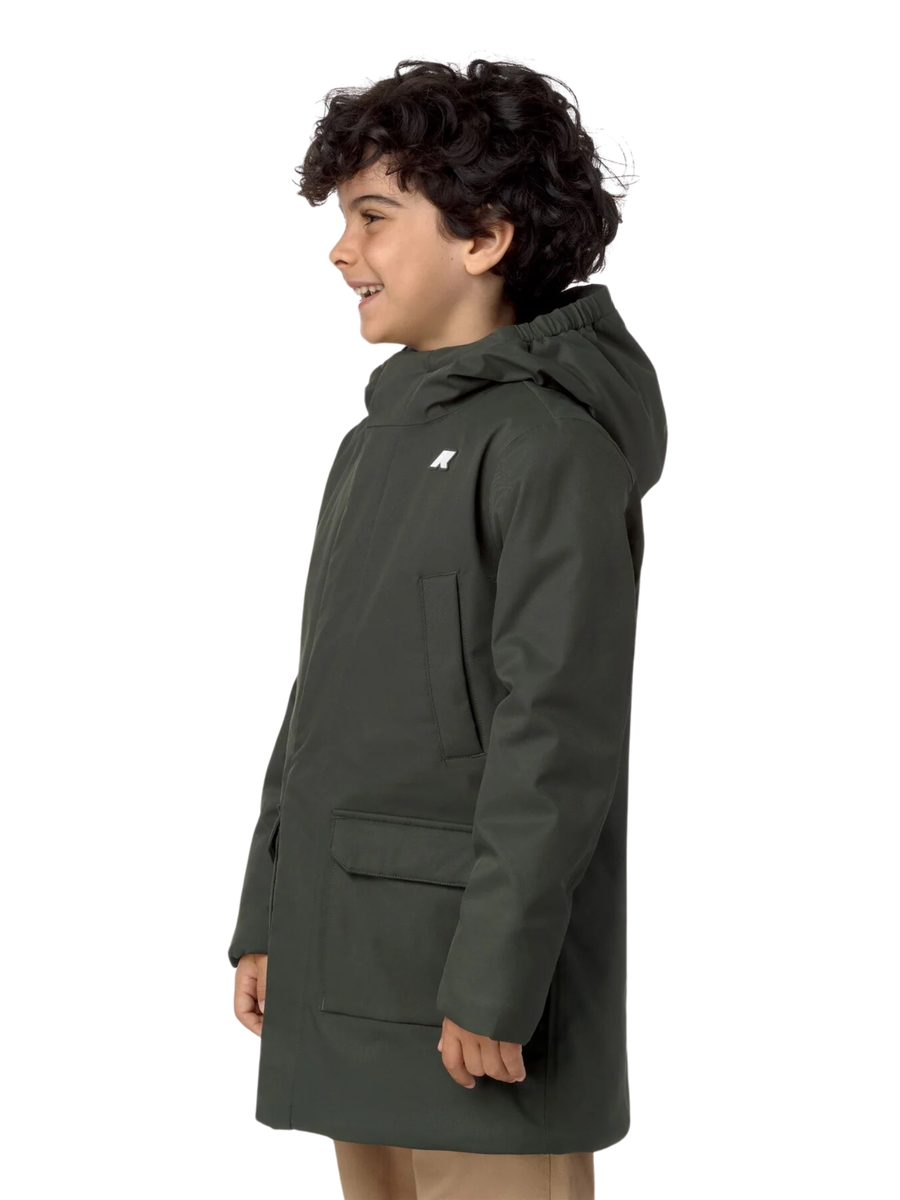 Parka "P. Jarko Twill Marmotta" K-Way Verde K1128HW AL7 K-WAY 