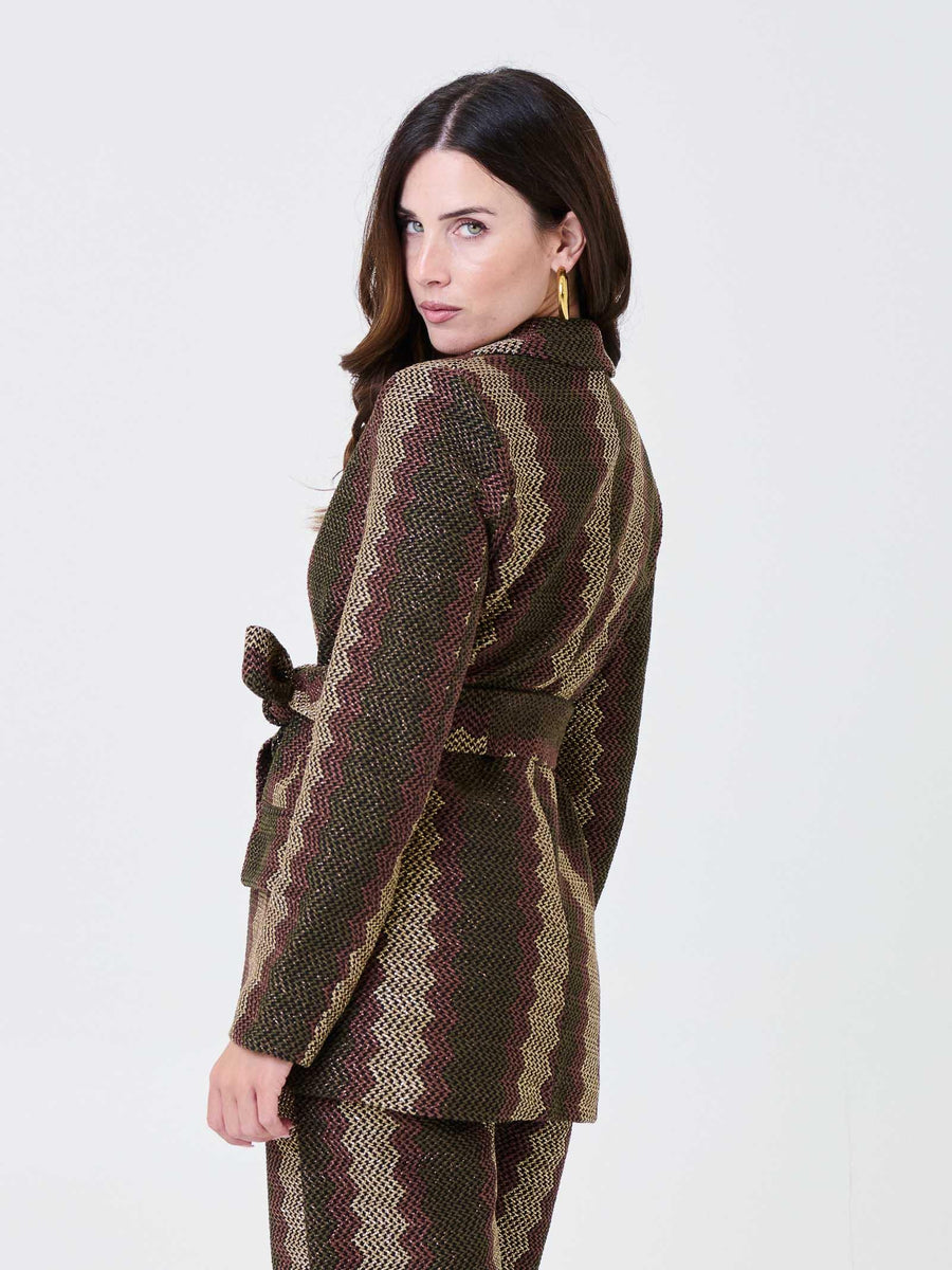 Giacca con fusciacca Pho Firenze mutlicolor con filo lurex 4324048CC4 GLAMOUR PHO FIRENZE 