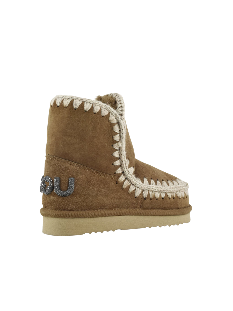 Mou "Eskimo 18 Suede - Glitter Logo" cognac MU.FW101050A COG Mou 