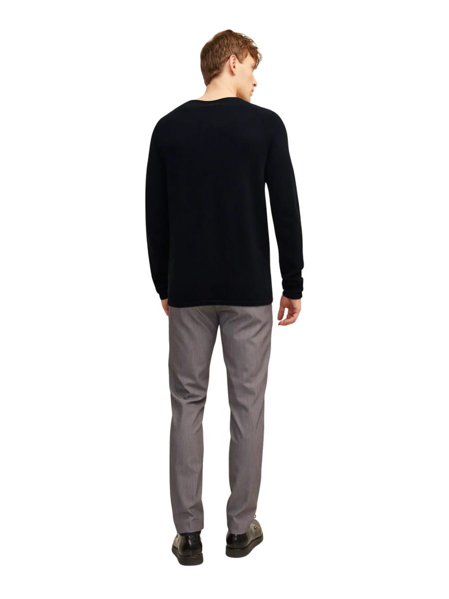 Maglione Jack & Jones nero con patch logo 12157321 Black Jack & Jones 