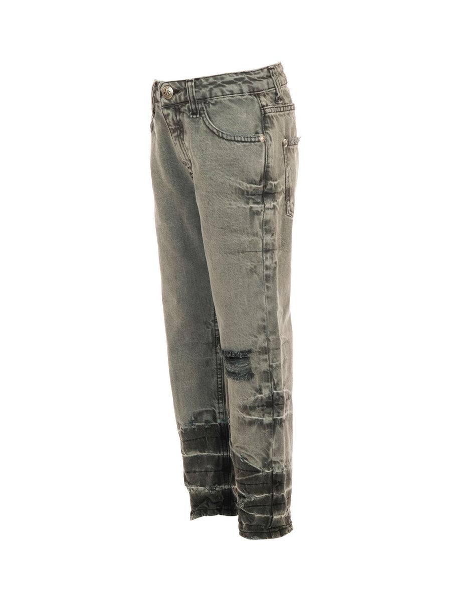 Jeans John Richmond grigio effetto destroyed e dettagli used RBA25239JE GREY John Richmond 