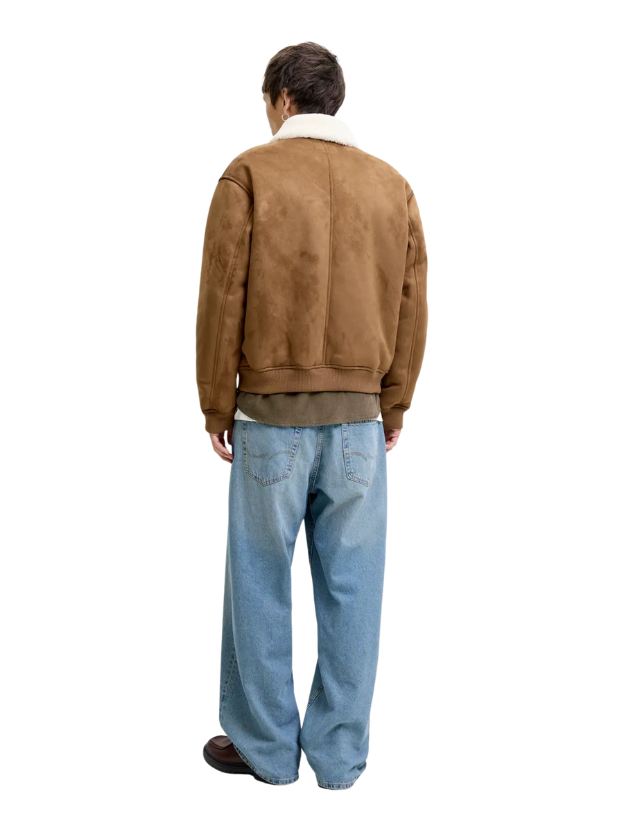 Giubbino Jack & Jones cognac con interno in ecopelliccia 12282444 Toffee Jack & Jones 