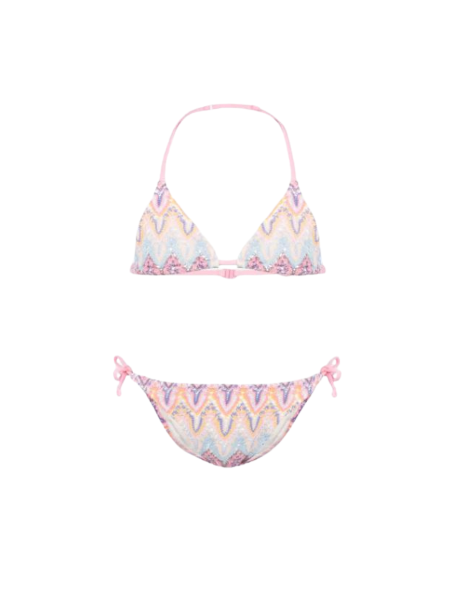 Bikini Saint Barth multicolor a triangolo in tessuto raschel HOL0001 00185H MC2 SAINT BARTH 