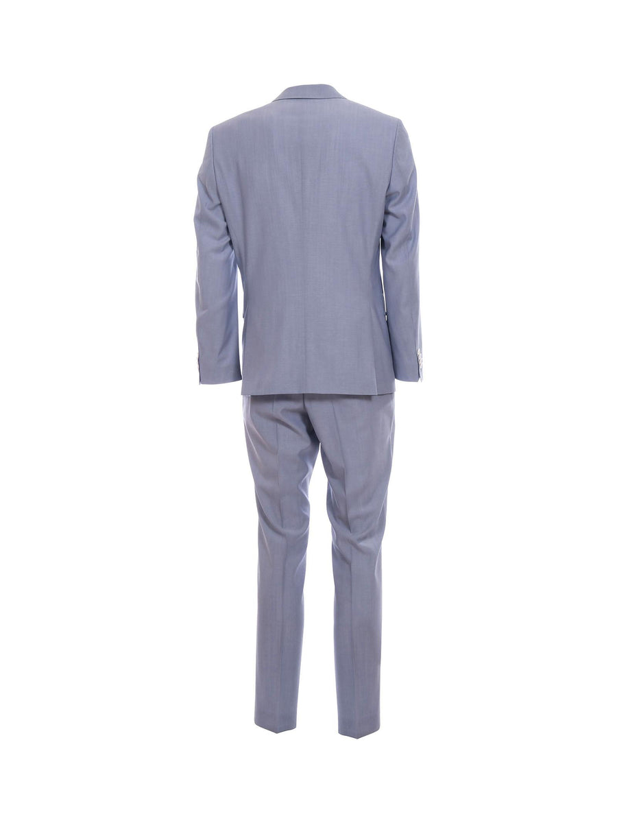 Abito Boss slim fit in misto lana celeste 50540759 451 Boss 