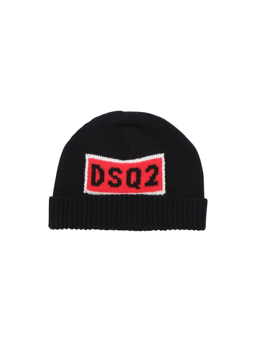 Cappello Dsquared nero con ricamo logo DQ3144 DQ900 Dsquared 