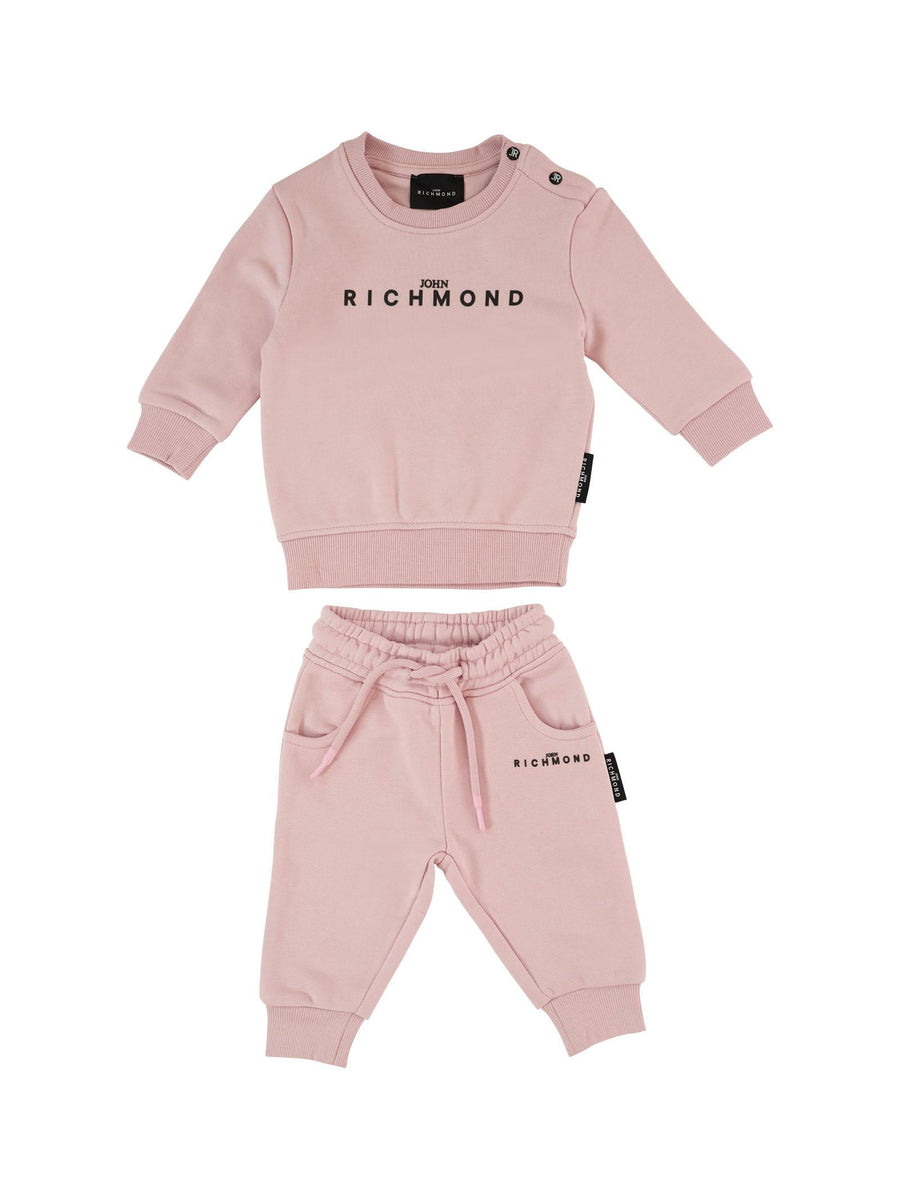 Completo John Richmond rosa con logo in gomma a contrasto RIA25003CF ORCHID ICE John Richmond 