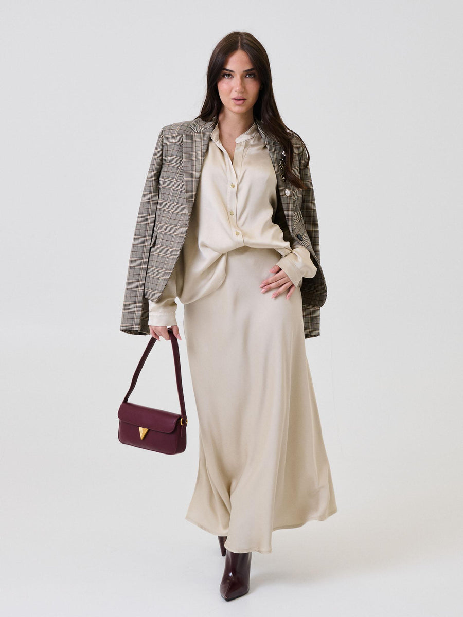 Camicia satinata Armoire beige F9240C22R LANA Armoire 