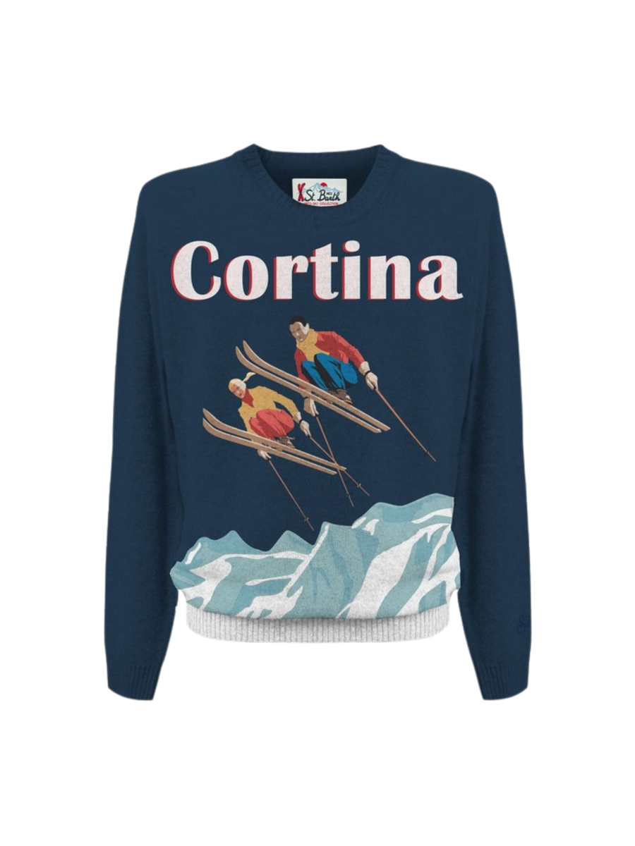 Maglione "heron cortina ski couple 61" Saint Barth blu HER0011 02903G MC2 SAINT BARTH 