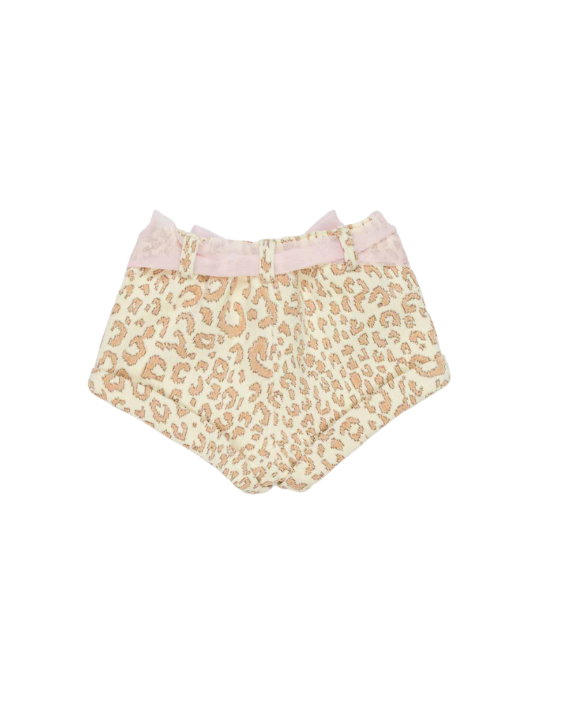 Shorts Miss Grant maculati con fiocco rosa MG1388 MACUL Miss Grant 