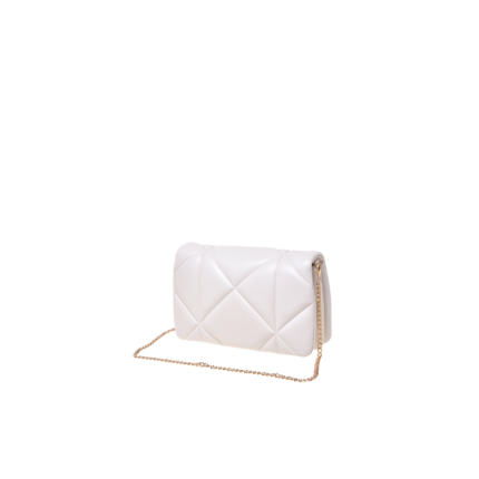 Borsa a spalla trapuntata Love Moschino bianco con maxi logo M JC4043PP0NLC 0110 Love Moschino 