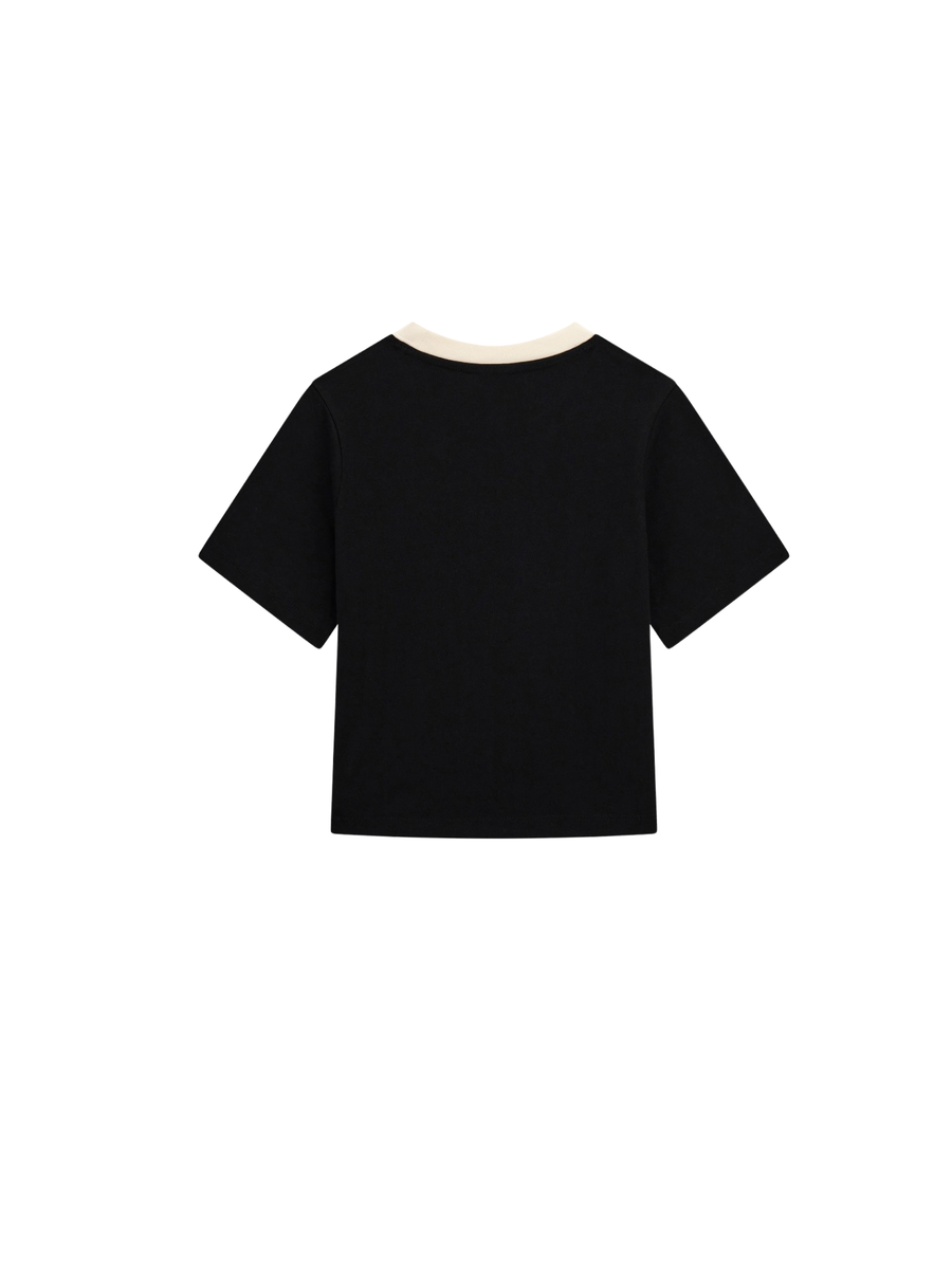 T-Shirt Guess nera con dettagli bianchi J5YI44I3Z14 JBLK Guess 