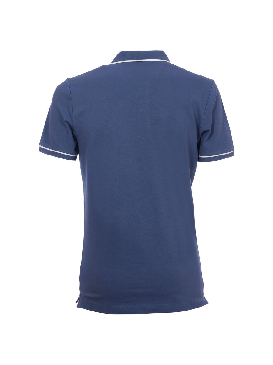 Polo piquè Calvin Klein blu con profili in contrasto J30J315603 CK1 Calvin Klein 