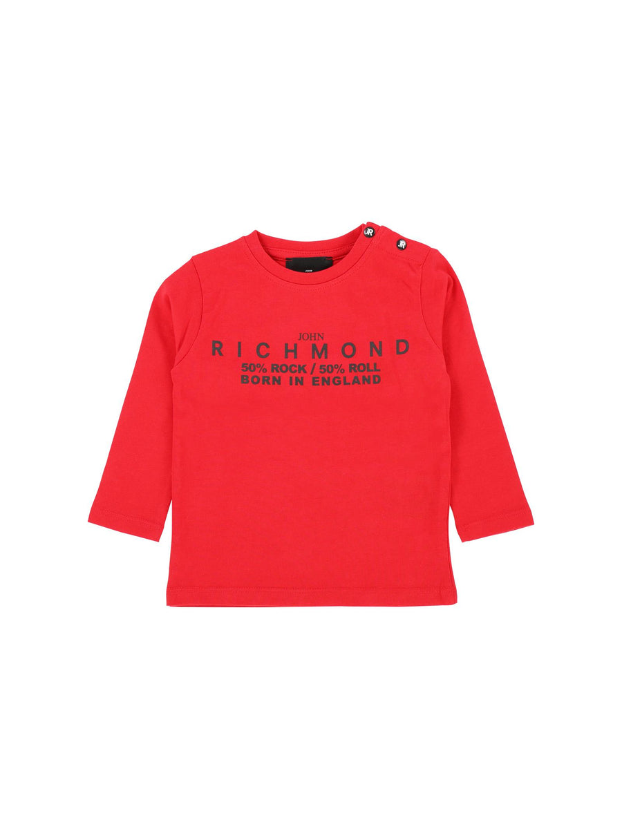 T-Shirt John Richmond rossa maniche lunghe rock/roll RIA24034TS RED John Richmond 