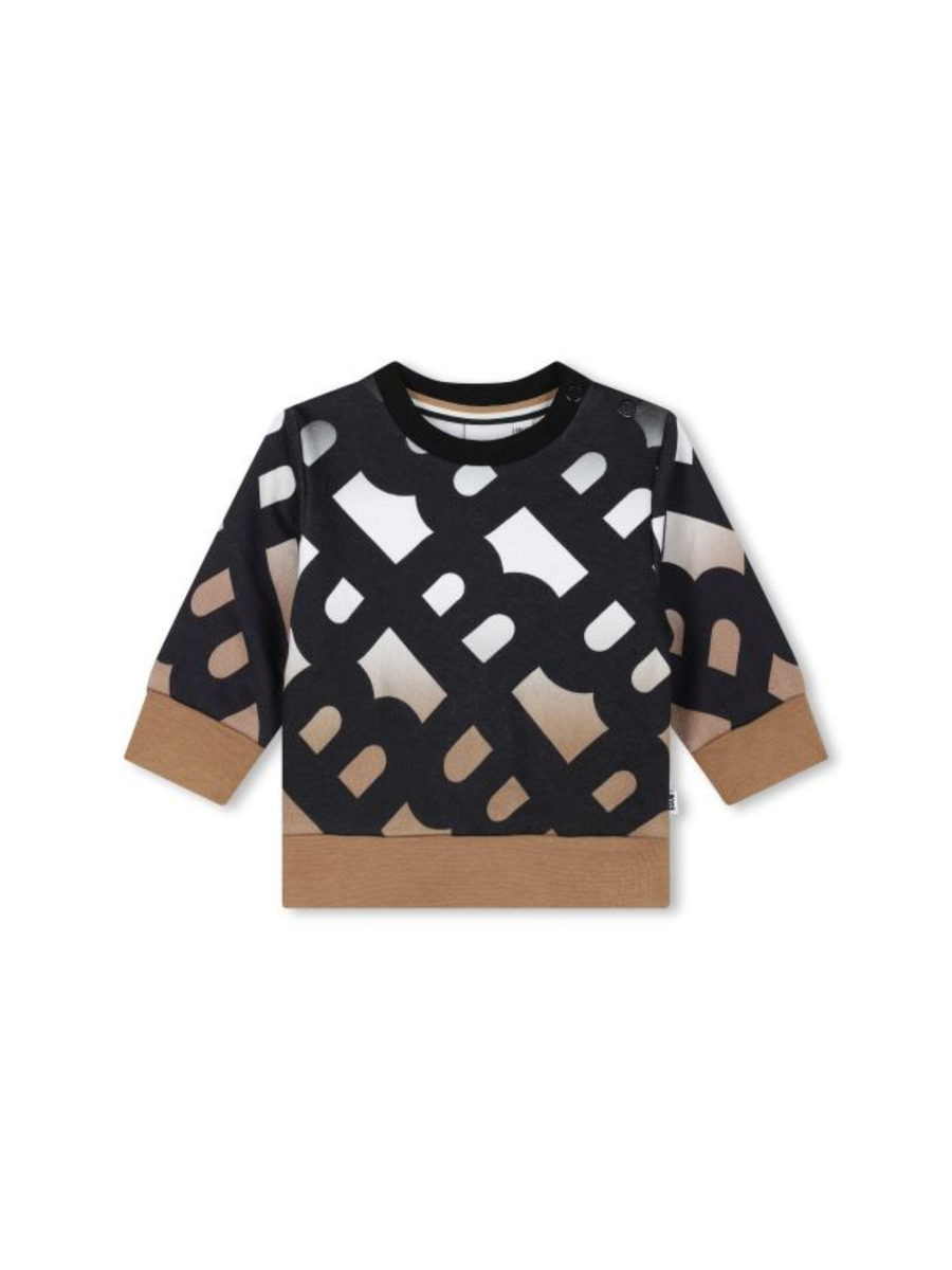 Felpa Boss beige logo all-over J51300 09B Boss 