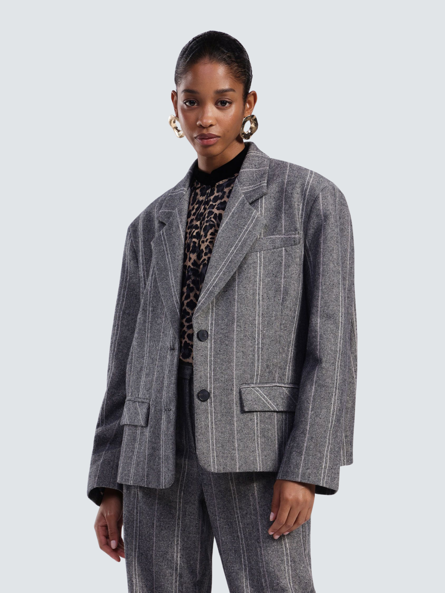 Blazer a righe Dixie grigio con bottoni JDF6YATPA UNI Dixie 