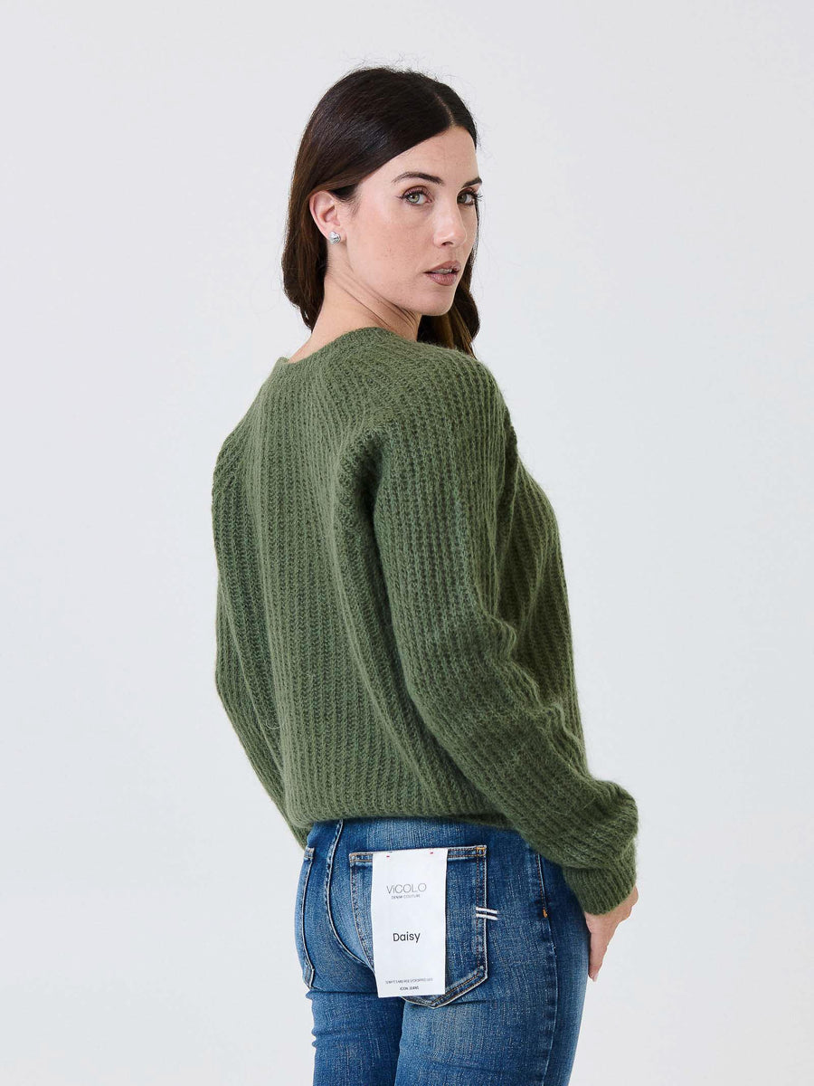 Maglione Kontatto verde oliva 3M0860C OLIVA kontatto 