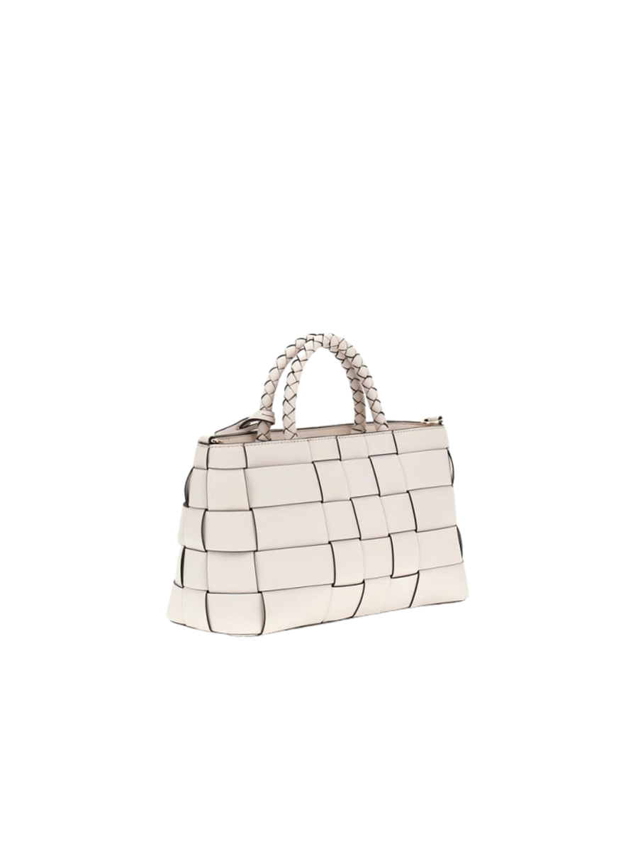 Borsa intrecciata Guess bianca HWWG9661060 OFF Guess 