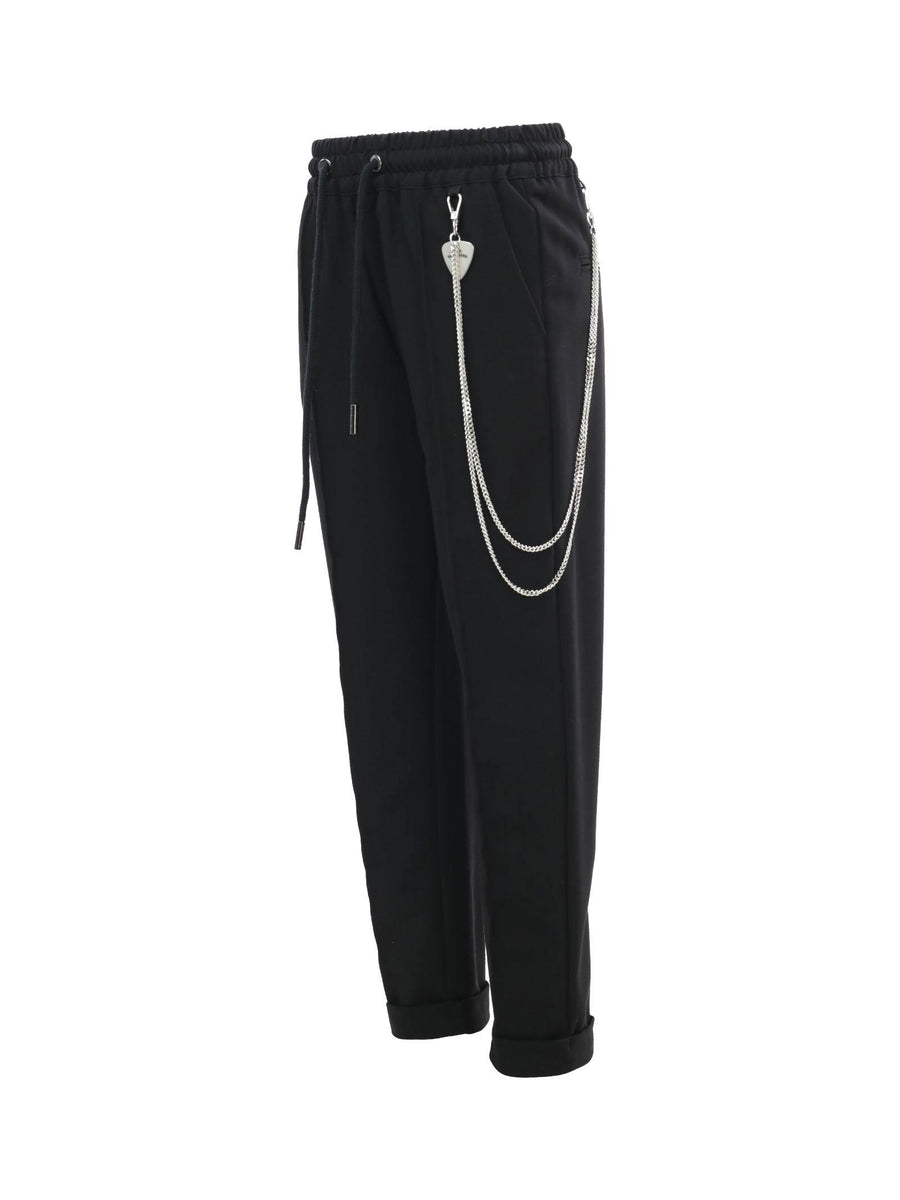 Pantalone nero con catena RBP23129PA BLACK John Richmond 