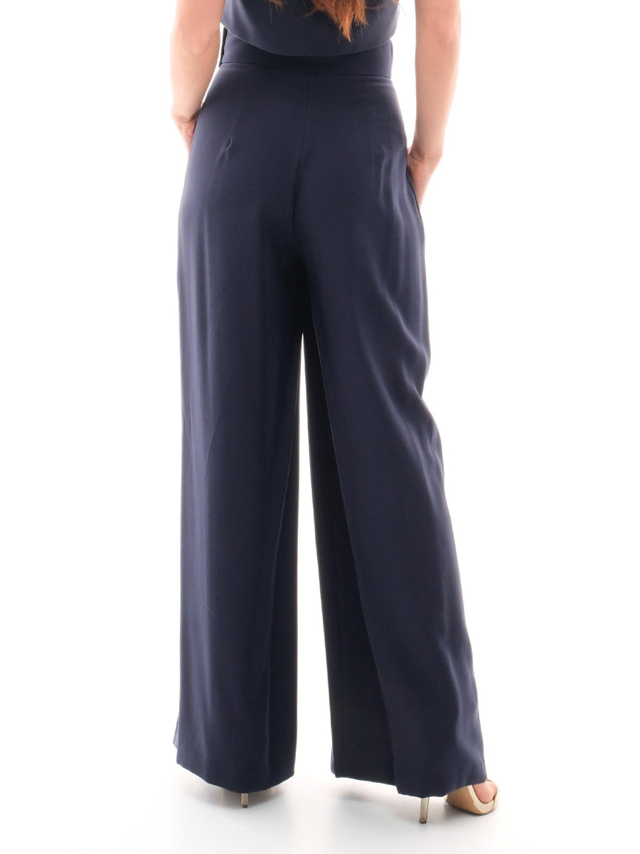 Pantalone a palazzo Bohemian Vì blu navy PA181 NAVY Bohemian V 