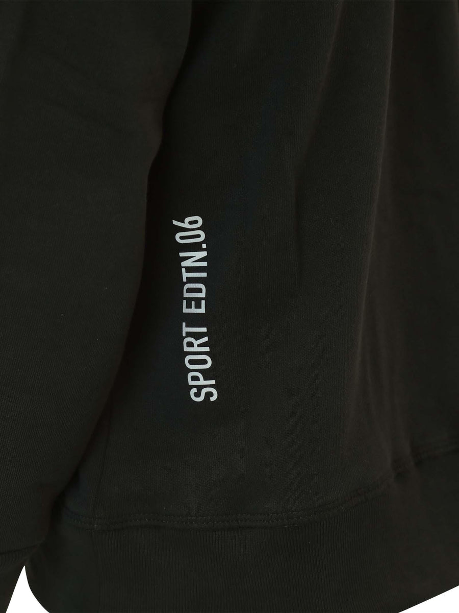 Felpa nera con patch D2 DQ1120D0098 DQ900 Dsquared 