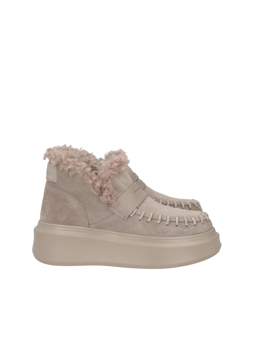 Stivaletto "Vivienne" Tosca Blu fango in suede SF2553S560 C64 Tosca Blu 