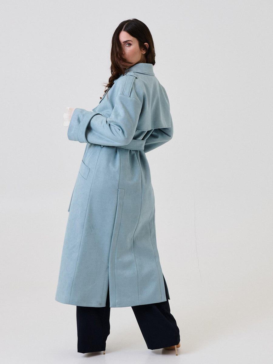 Cappotto scamosciato Bohemian Vì azzurro cielo CP280 SKY Bohemian V 