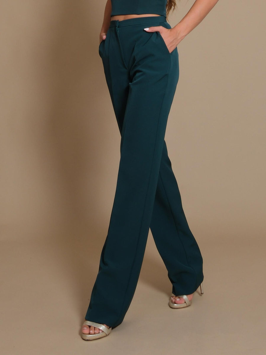 Pantaloni Silence Limited a palazzo basic bosco SD2012B BOSCO Silence Limited 