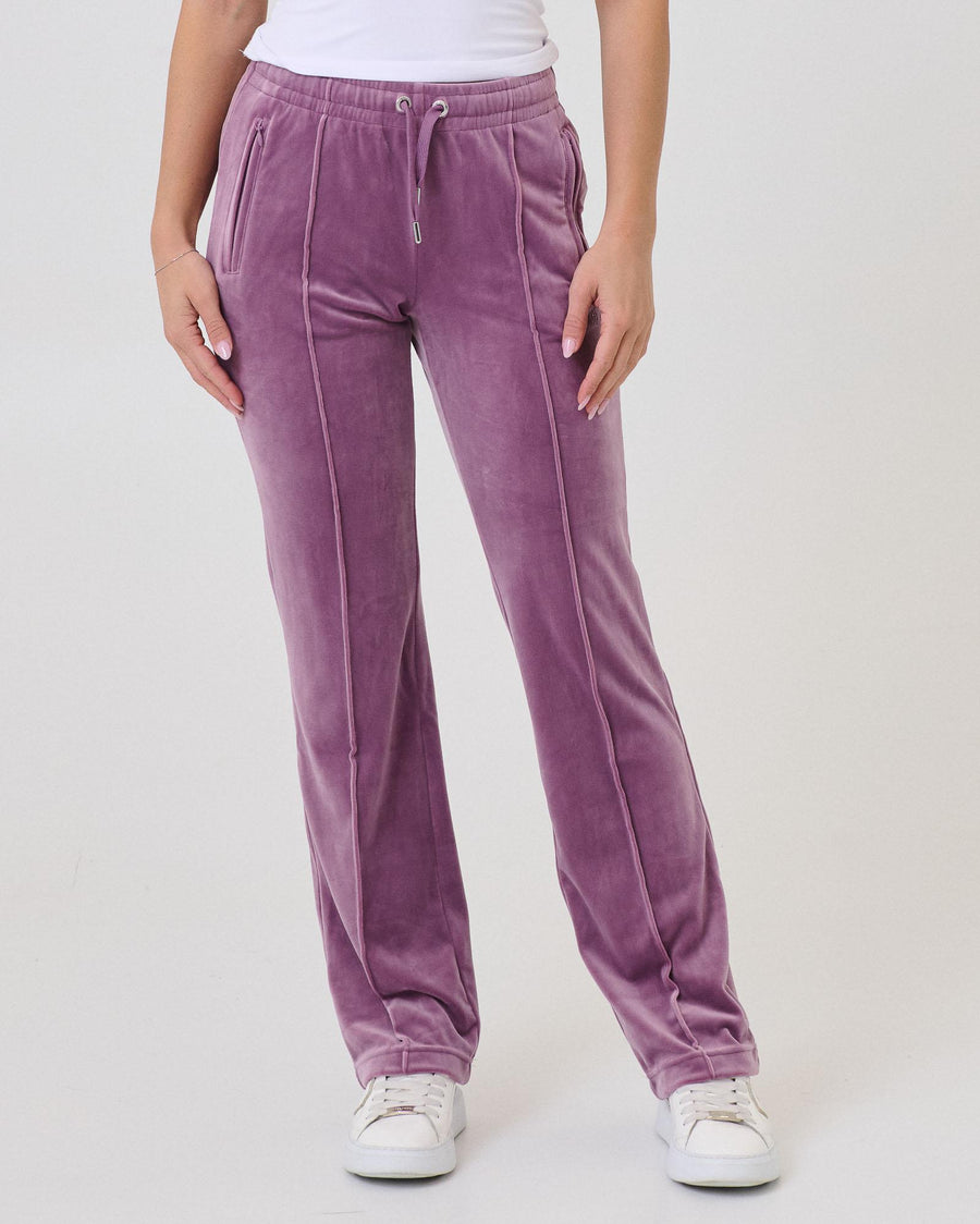 Pantalone in velluto Juicy Couture viola in velluto con strass VIJH70699WPF PG4 Juicy Couture 
